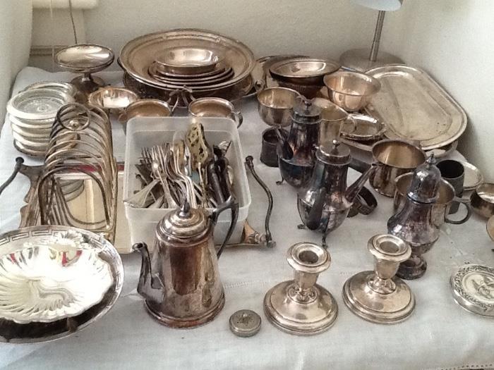 Lots of plated silver