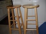two bar stools.