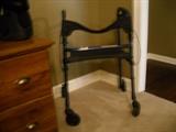 walker with seat.