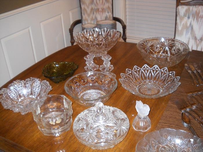 vintage glass and crystal