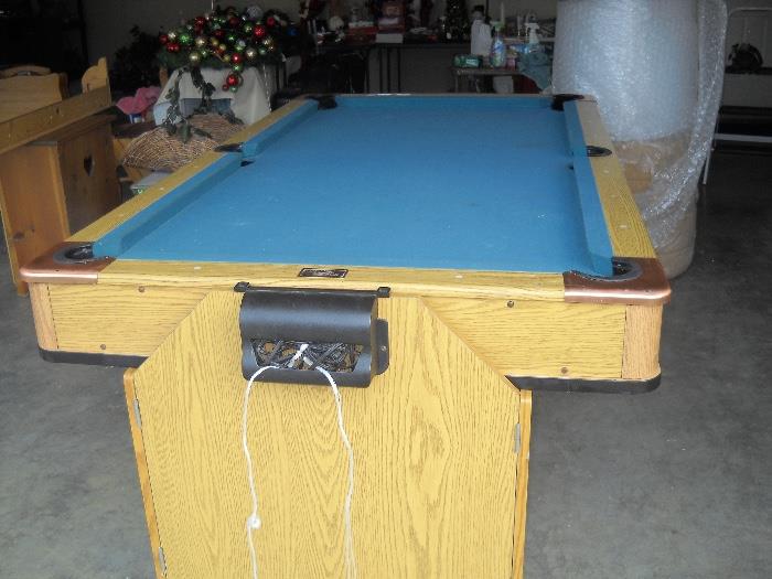 pool/air hockey convertible table.