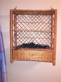 WICKER HANGING SHELF