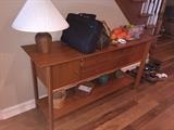 LONG HALLWAY TABLE WITH DRAWERS