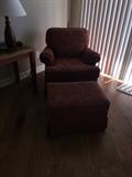 CHAIR AND OTTOMAN