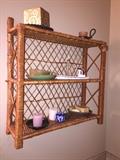WICKER HANGING SHELF