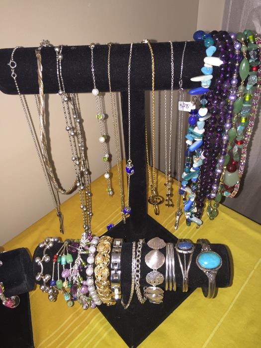 STERLING SILVER NECKLACES AND BRACELETS