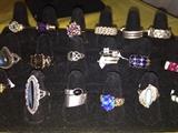STERLING SILVER RINGS WITH GEMSTONES