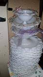 Entertainment ware milk glass