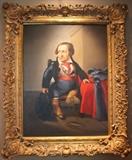 Oil on canvas, 19th c., Spanish dwarf matador