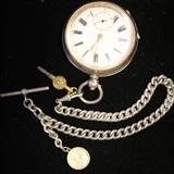 Antique Sterling key wind