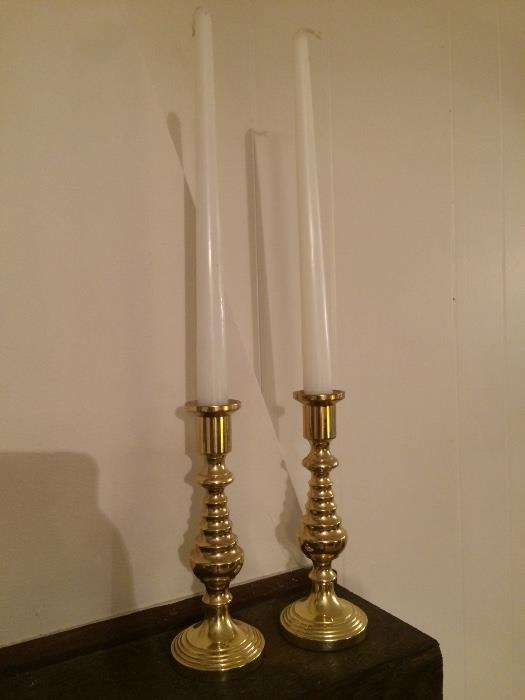 Baldwin brass candle holders 