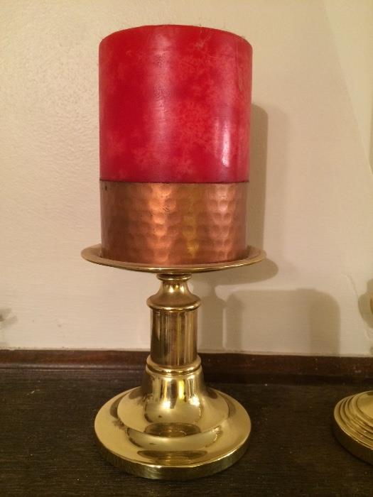Baldwin brass candle holder 