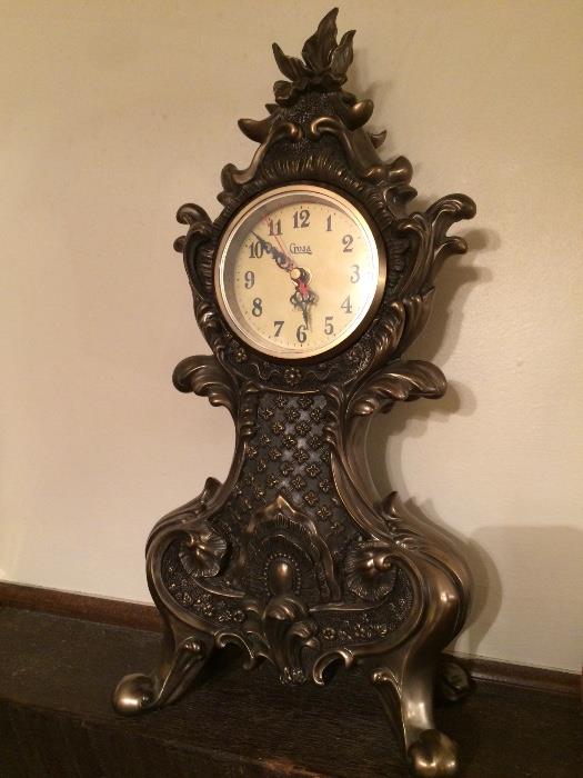 Crosa metal clock- elegant and heavy!
