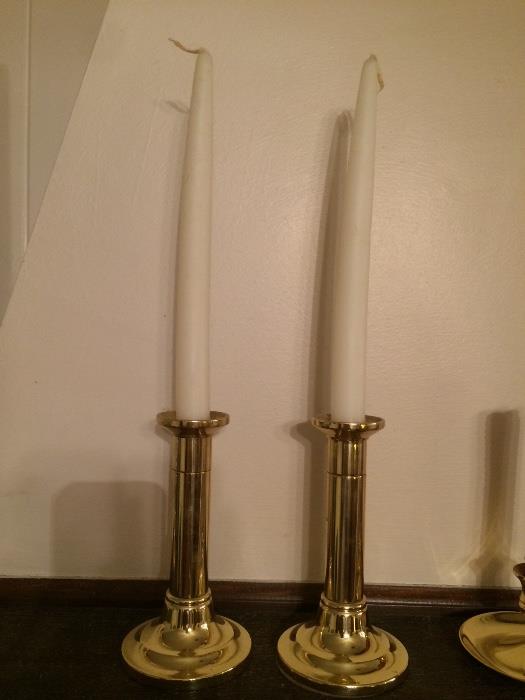 Baldwin brass candle holders 