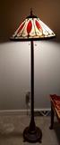 Tall floor lamp Tiffany-style 