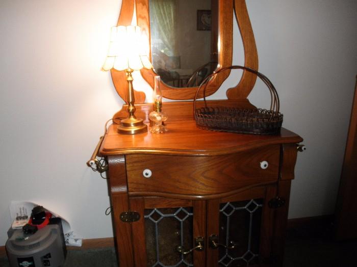 chest with mirror