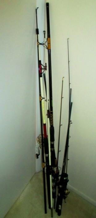 fishing rods unused