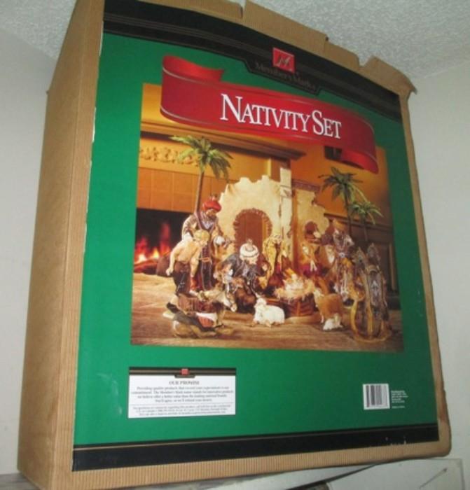 giant nativity set