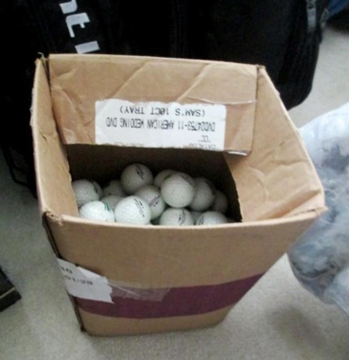 golf balls by the basket or box--used and new