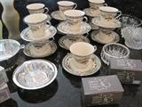 Lenox "Fair Lady" cups and saucers.
