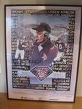 Bud Grant Signed Vikings Poster.