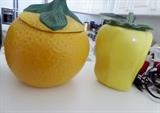 McCoy Orange and pepper cookie Jars