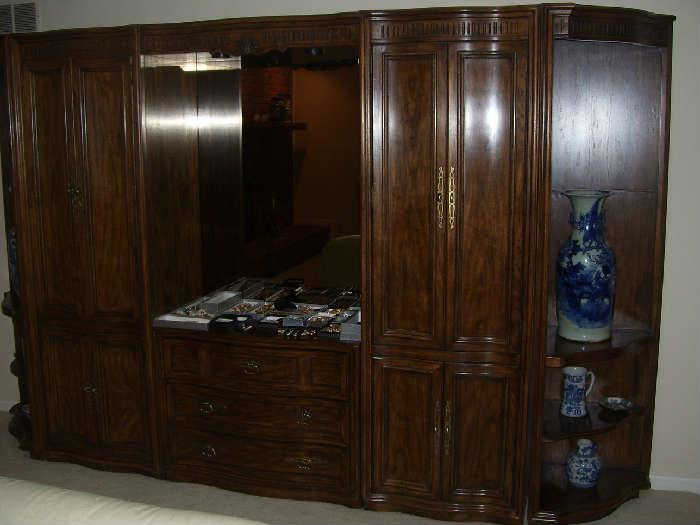Beautiful and funtional Drexel wall unit.