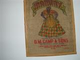 Framed burlap americana