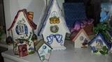 Pottery Bird Houses