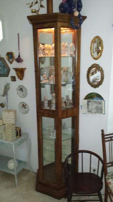 Excellent Curio Cabinet with Light. 