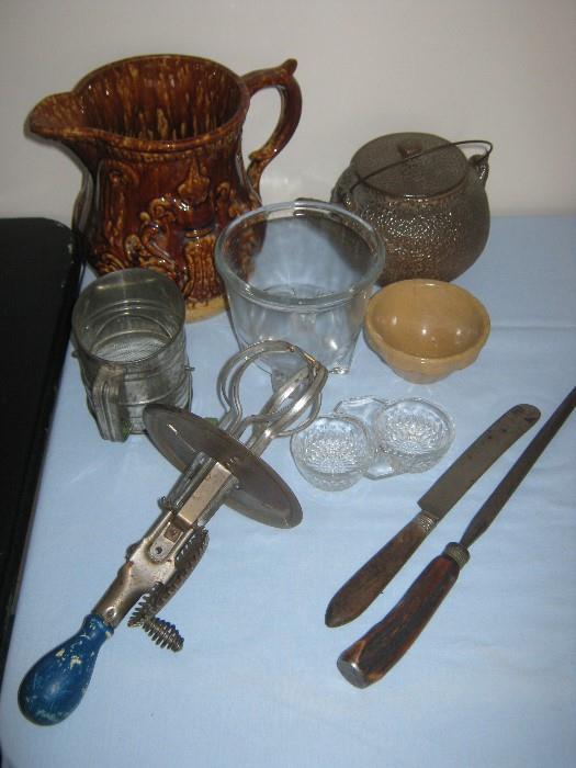 antique and vintage kitchen items
