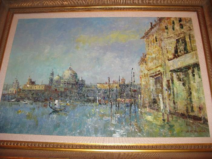 Oil Painting of Venice by Morgan