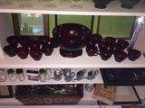 Ruby Red punch bowl
