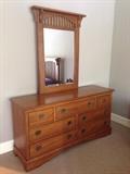 Double dresser with mirror by Lexington