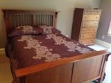 Queen size bed by Lexington (there is also a matching nightstand)
