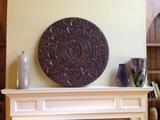 40" round wall art