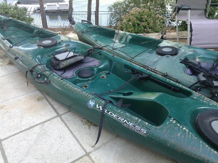 2 kayaks