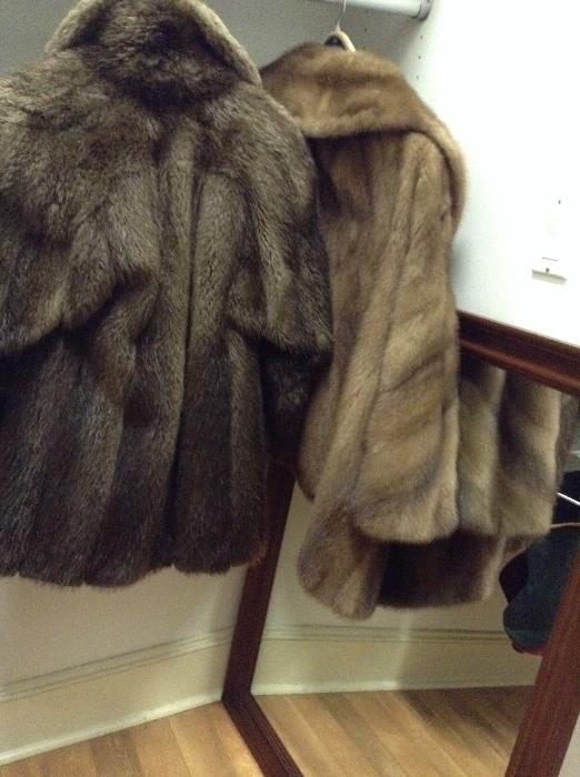 Fur coats ~ beaver & mink