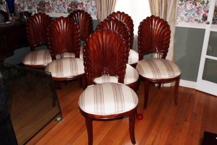 Six Shell Back Chairs