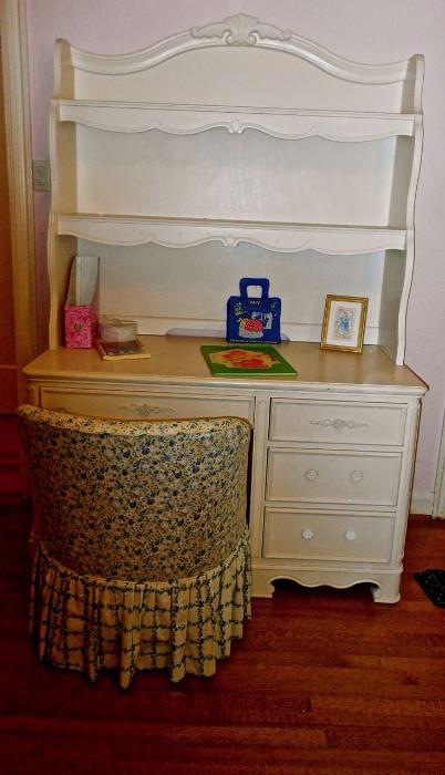 Painted Desk with Topper