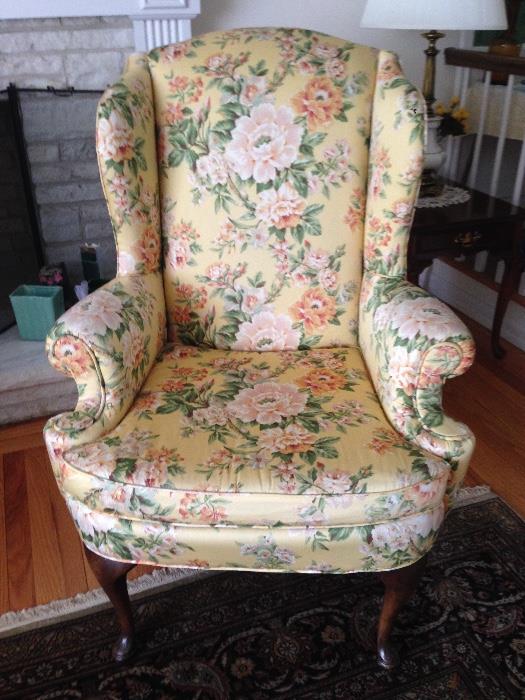 1 of 2 Wing Chairs