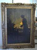 Marcel Rieder, Mother and Child in an Interior
Oil on canvas
Signed by Marcel Rieder (b.1852)
51 1/4 x 35 5/8 inches
