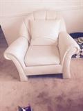 LAST DAY $200-Ivory Chair with matching sofa and love seat sold as a three piece set. In great condition, $300.