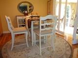 drop leaf pub table with 4 bar stools