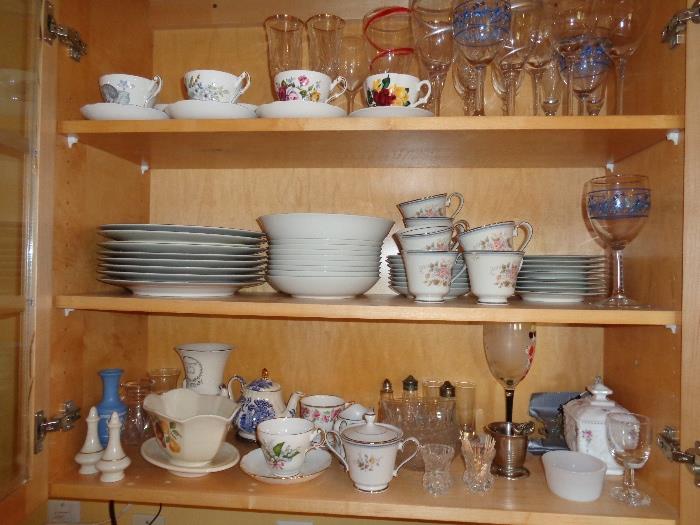 china, tea cups and saucers