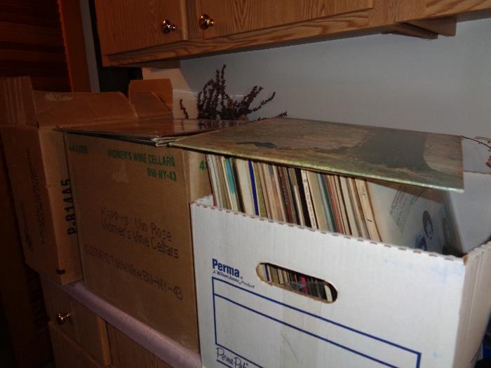 Assortment of vinyl records