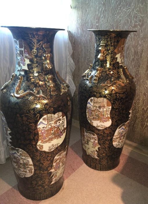 Oversized floor vases