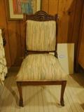 Antique Oak Carved face Chair