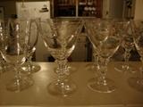 Crystal Stemware by Tiffin. some have orig labels