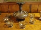 Art glass Decanter Set